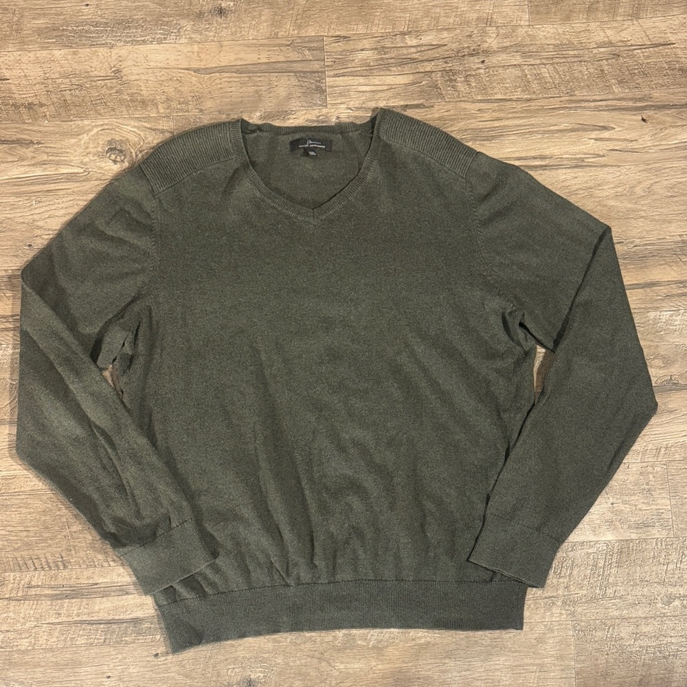 Marc Anthony Olive V-Neck Sweater - Size XXL